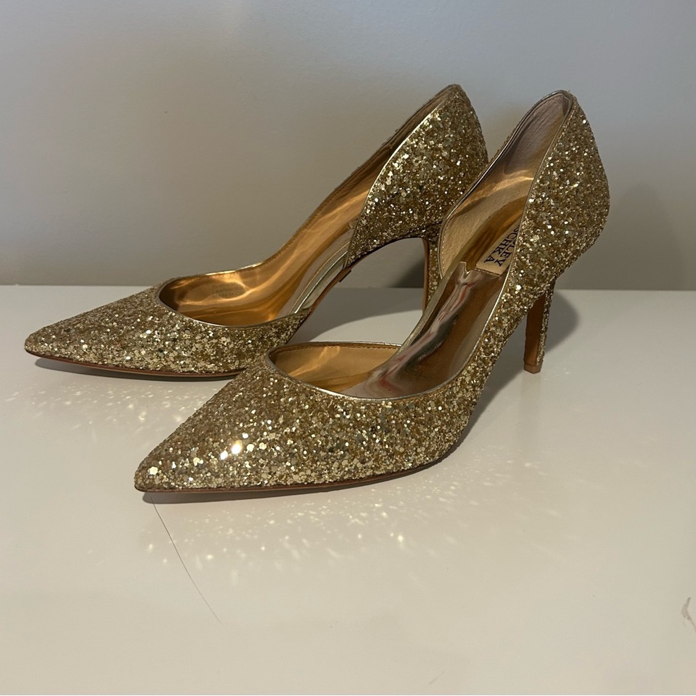 Gold Badgley Mischka Women's Heels